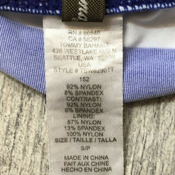 Tommy Bahama Blue Pink Stripe Halter Tankini S Rare - Picture 8 of 12